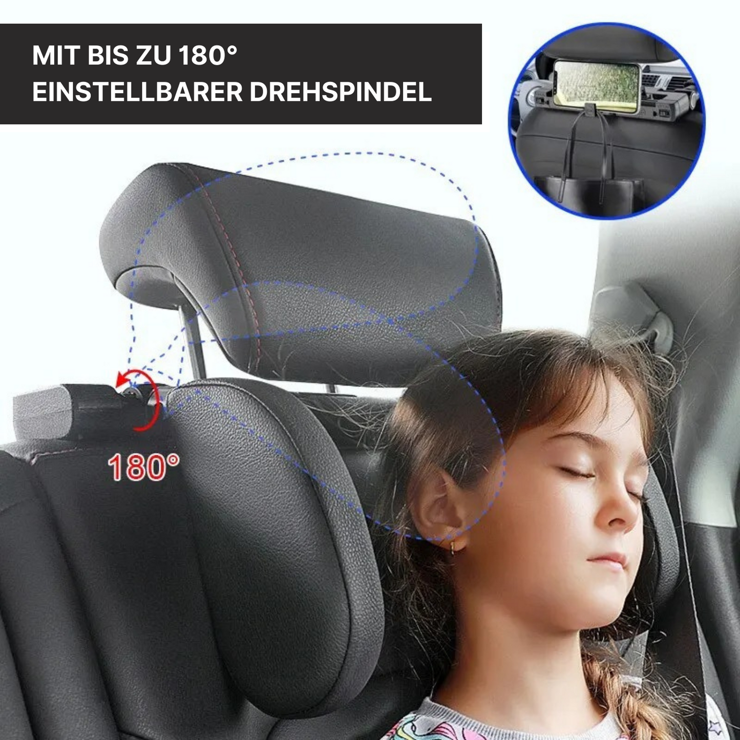 Verstellbare Nackenstütze fürs Auto - entspannt unterwegs