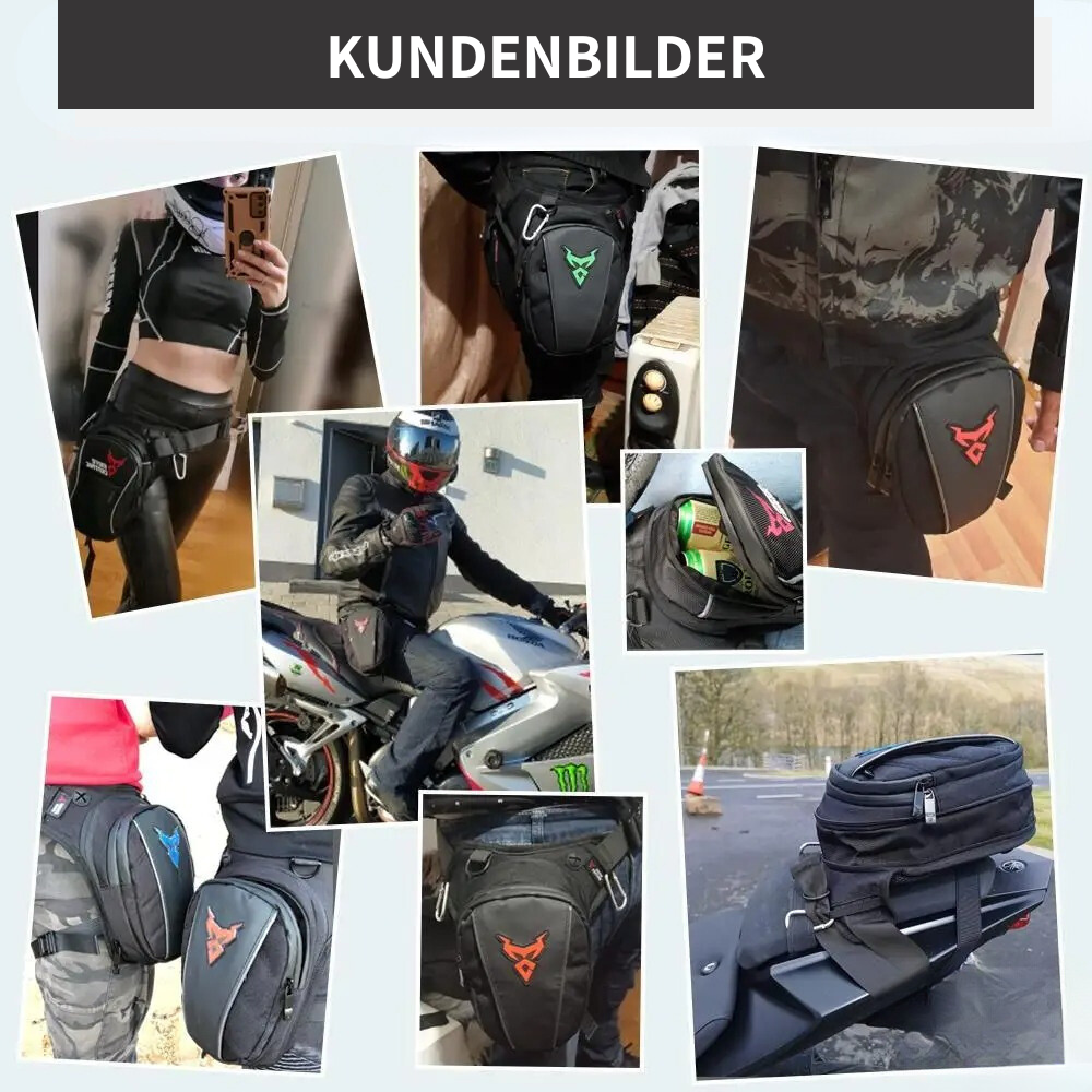Motorrad Beintasche - praktischer Stauraum bei maximaler Bewegungsfreiheit