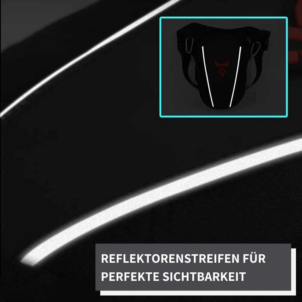 Motorrad Beintasche - praktischer Stauraum bei maximaler Bewegungsfreiheit