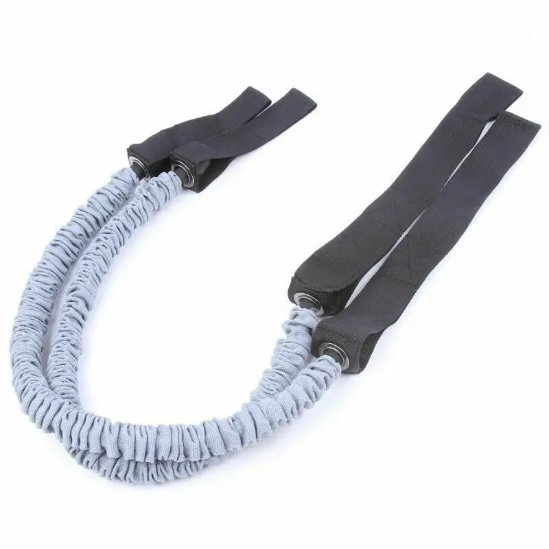 2PC Taille Bauch Abnehm Ausrüstung, Doppelräder Stretch Trainer ,Widerstand Übung Fitness mit elastischem Zugseil