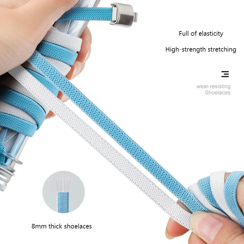 Neu Elastische Schnürsenkel Turnschuhe Kinder Erwachsene für Schuhe Zubehör