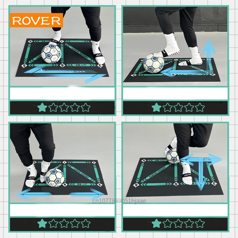 Fußball Schritt Trainingsmatte Langlebig Rutschfest Faltbar für Kinder & Erwachsene Dribble Trainingsmatte Fußballtraining für Indoor Outdoor