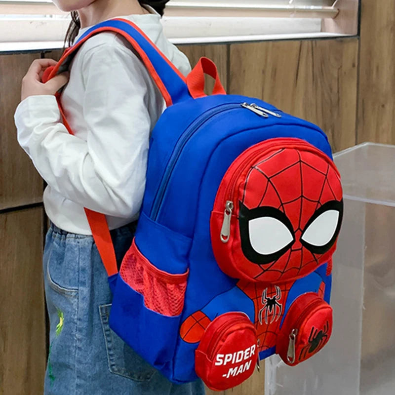 Spiderman Rucksäcke Super Helden Schüler Schultasche Cartoon 3d Stereo Kindergarten Rucksack Kinder Reisetasche Geschenk