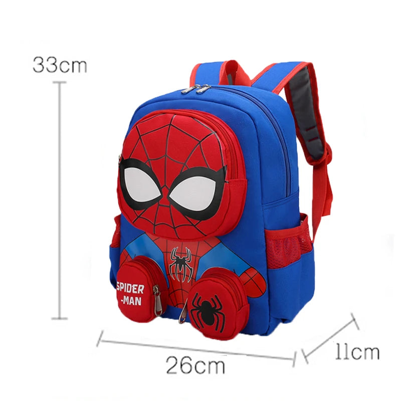 Spiderman Rucksäcke Super Helden Schüler Schultasche Cartoon 3d Stereo Kindergarten Rucksack Kinder Reisetasche Geschenk