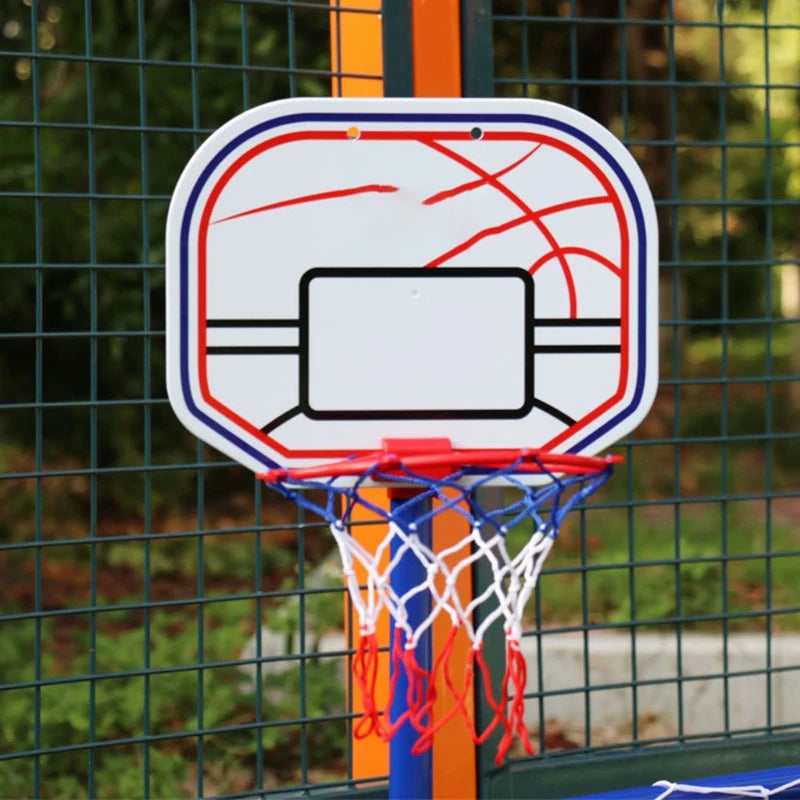 Kinder Outdoor-Sportfußballtor Zwei-in-Eins-Anzug Jungen und Mädchen Basketballständer Tragbares Fußballtor Plastikspielzeug