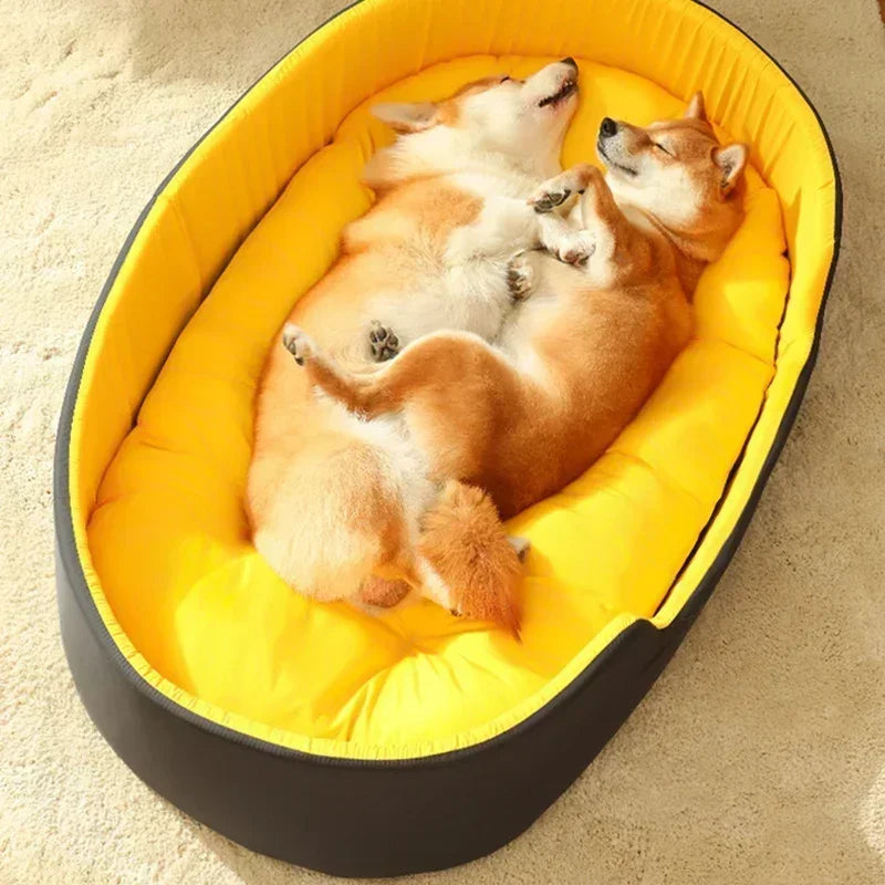 Waschbar doppelseitig Verfügbar Alle Jahreszeiten Große Größe Extra Großes Hundebett Haus Sofa Zwinger Weiches Fleece Haustier Hund Katze Warmes Bett S-XL