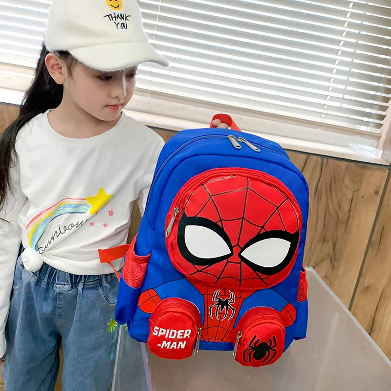 Spiderman Rucksäcke Super Helden Schüler Schultasche Cartoon 3d Stereo Kindergarten Rucksack Kinder Reisetasche Geschenk
