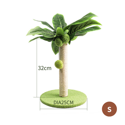 Kratzbaum im tropischen Palmendesign - Dschungelfeeling für daheim