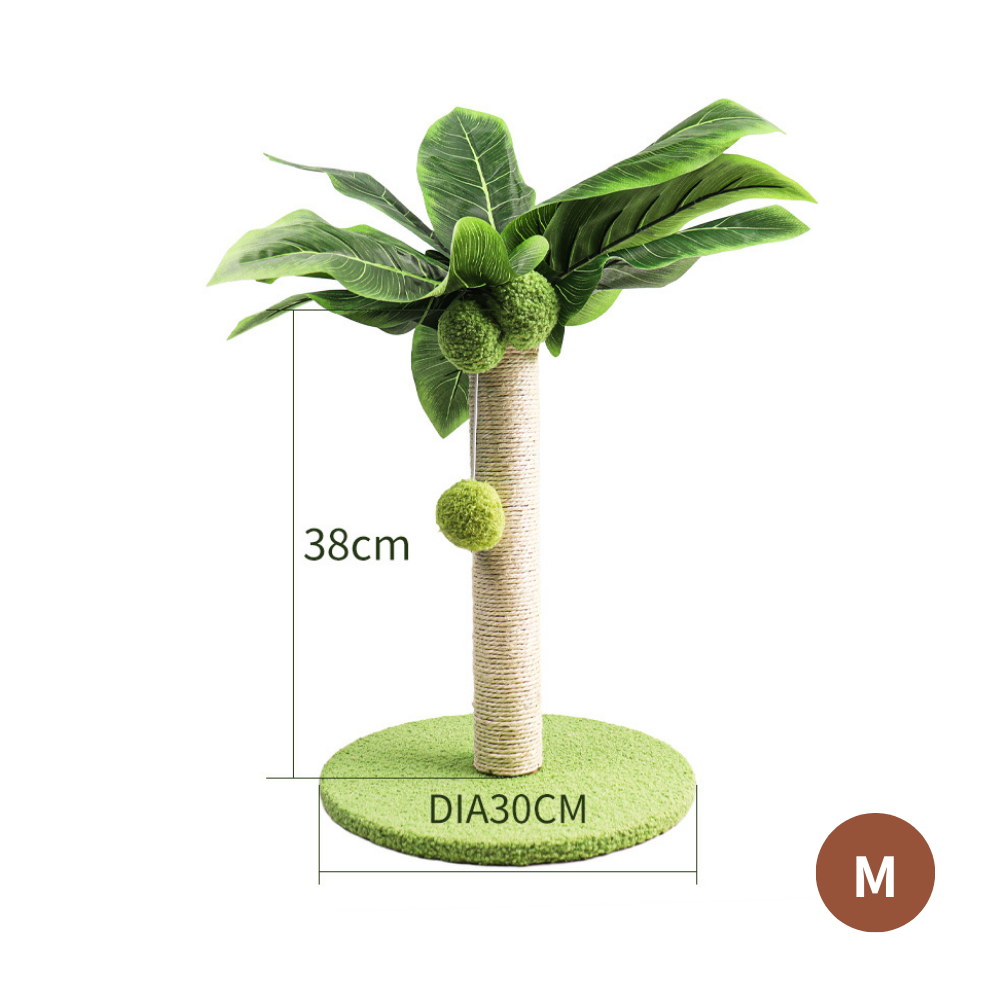 Kratzbaum im tropischen Palmendesign - Dschungelfeeling für daheim