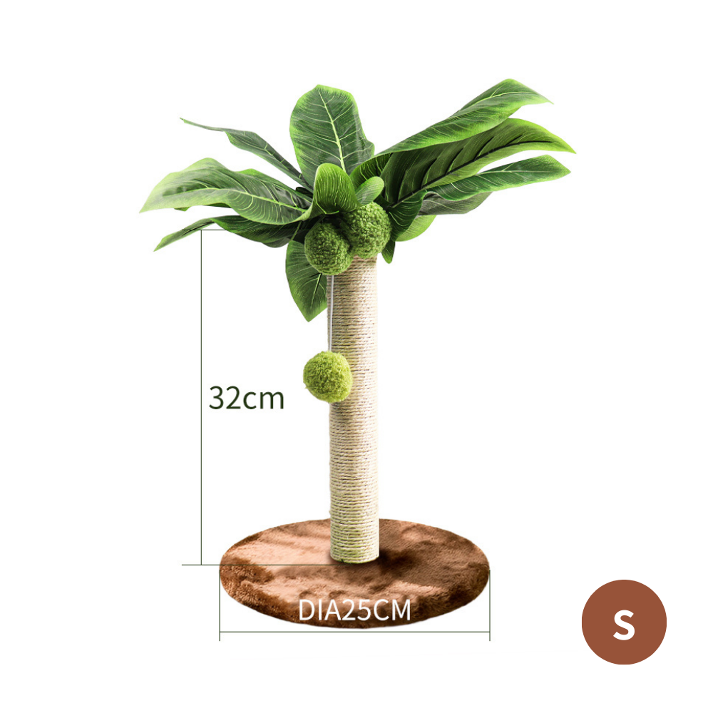 Kratzbaum im tropischen Palmendesign - Dschungelfeeling für daheim