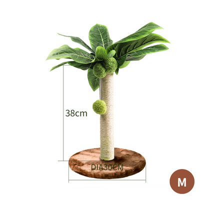 Kratzbaum im tropischen Palmendesign - Dschungelfeeling für daheim