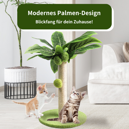 Kratzbaum im tropischen Palmendesign - Dschungelfeeling für daheim