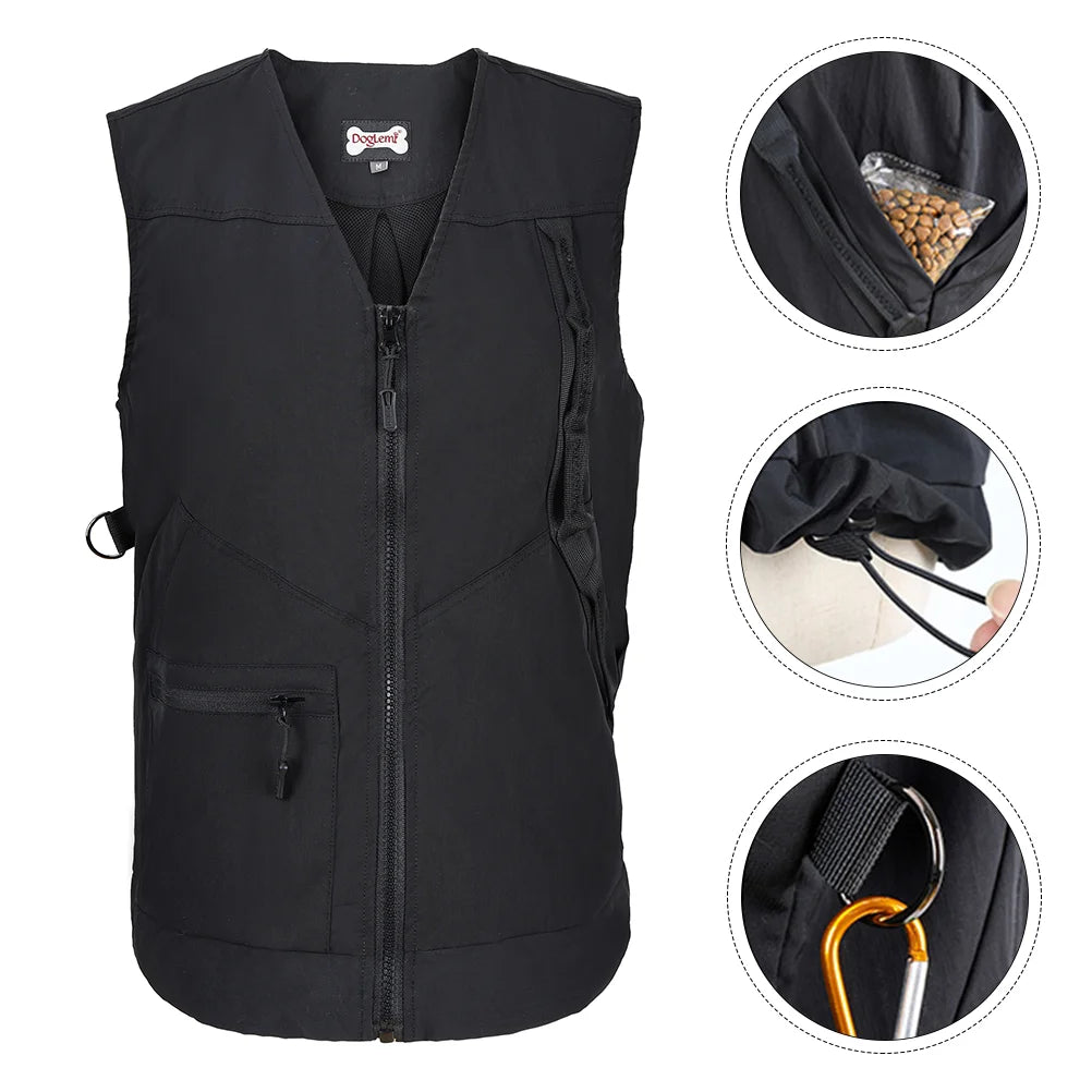 Hundeweste für Hundeführer ,Training, Trainer Haustierkleidung , Stoff Kleidung Jacke Outfit Taschen  Hunde Männer Westen Agility